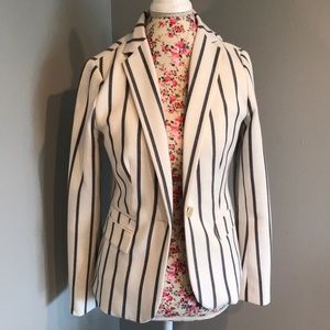 Navy & Cream Talbots Coat NWOT